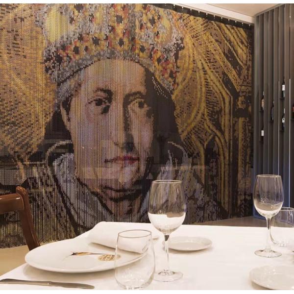 dos restaurantes de alumínio dos hotéis da tela da mosca da porta da corrente de 1.6mm tomadas varejos personalizadas