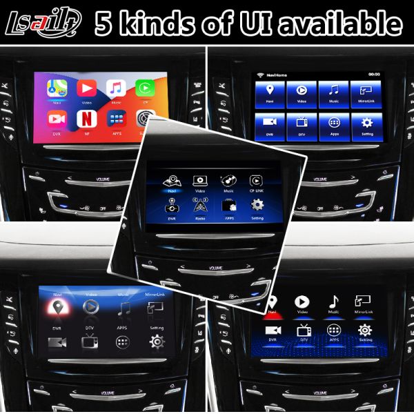 Lsait Android Navigation Multimedia Video Interface for 2015-2020 Cadillac Escalade CUE System with Carplay