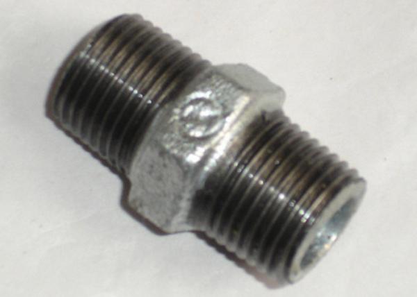 1/2 Galvanized Iron GI Nipple Plumbing Pipe Fittings DN25 1.6Mpa