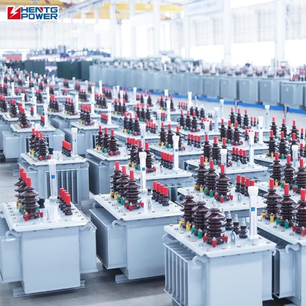Transformateurs de distribution remplis d'huile de 160 KVA 10 KV 3 phases Construction scellée Dyn11 Yyn0