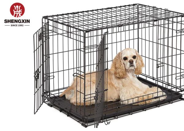 Breathable 2.8kg Stainless Steel Dog Cage For Pet Transport