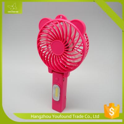 BS-5501C COB Light  Mini Fan Portable Rechargeable Li-ion Battery Fan