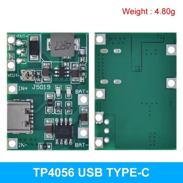 Type-C USB 3.7V 9V 5V 2A DC-DC Converters Board Mount Lithium Li-ion 18650 Battery Charger 18650 Charger Step Boost Power Supply Module