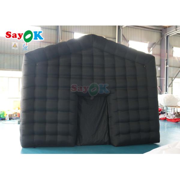 Boîte de nuit gonflable commerciale noire de tente de boîte de nuit de barre de musique de LED avec la lumière de disco