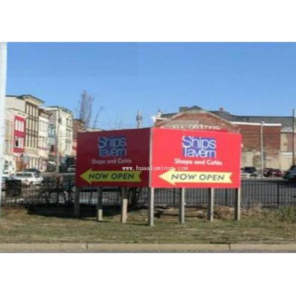 UV Resistant Signage Aluminum Composite Panel , 2000mm ACM Sign Board