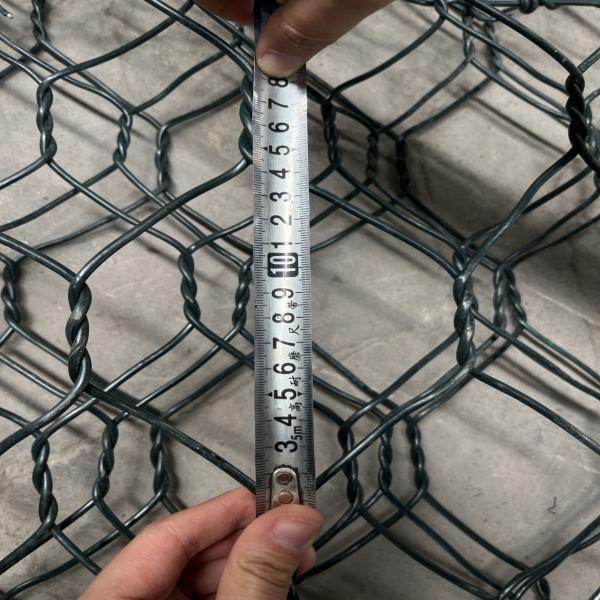 製造 低価格 織物 ガビオン バスケ メッシュ PVC コーティング ガビオン ボックス ガルバン化 六角ガビオン 網