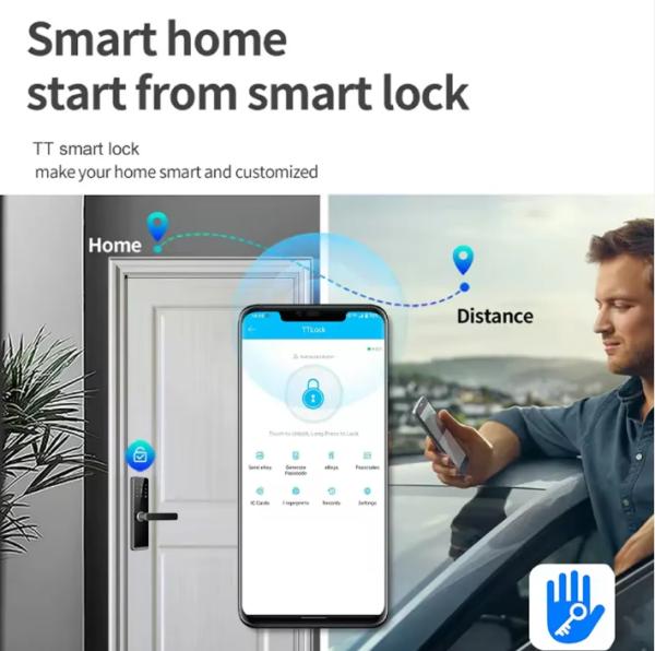 Wholesale HiOrange Smart Lock for Wood Door Home & Apartment Digital Password Fingerprint Keyless Entry Smart Door Locks