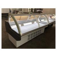 Large Commercial Stainless Steel Transparent Glass Cooked Food Storage Display Cooked Food Freezer
