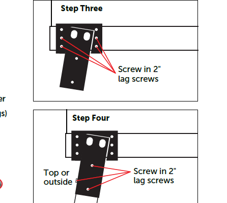 Высокая прочность стальной оленей слепой башни стоять скобки 4X4 для пользовательского деревянного дома в черном