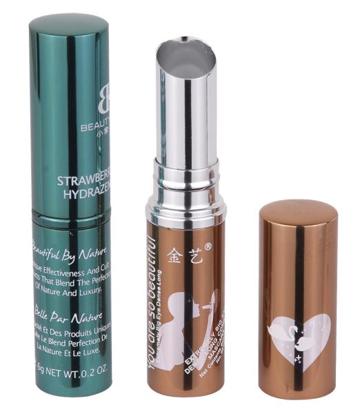 Aluminium lipstick case, slim lipstick tube,cosmetic package, lipstick container, lipstick package