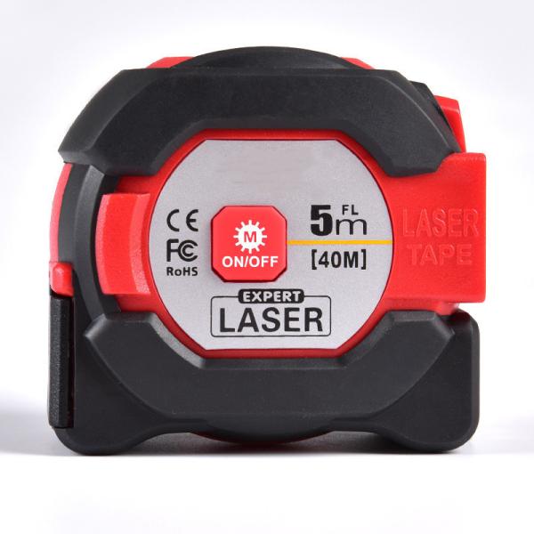 40M Laser +5m Ruban d'acier Mesure électronique avec affichage HD