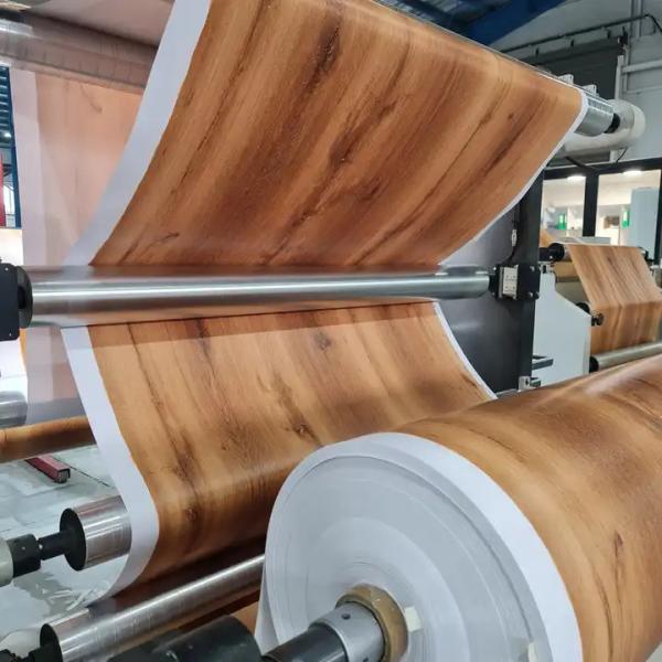 Folha de papel de madeira de PVC para decoração de móveis de interior