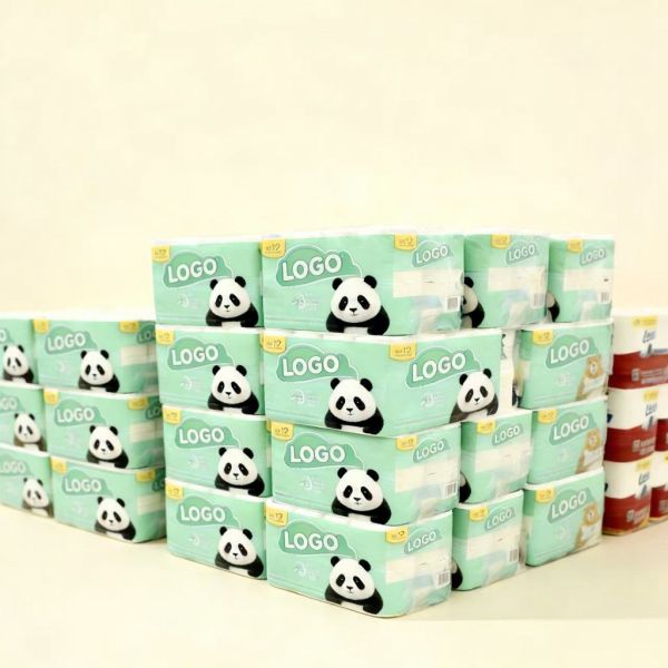 High Quality Custom Bulk 2 3 4 Ply Ultra Soft Strong Unbleached Bathroom Toilet Paper Jumbo Roll Packaging Bags