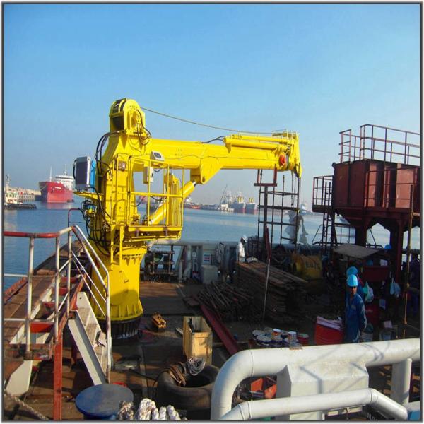 Largest Hydraulic Telescopic Small Boat Crane Lift  Marine Ship Deck Crane