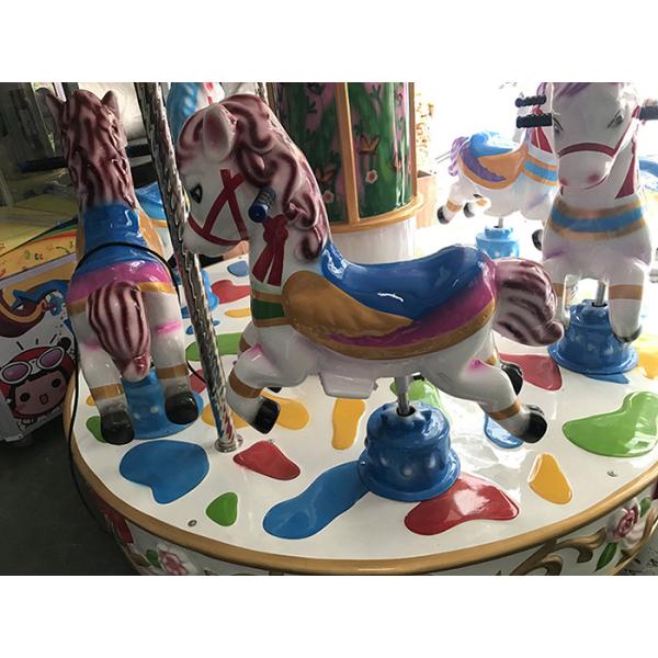 Kids Amusement Carousel Horse Ride / Coin Operated Animal Rides