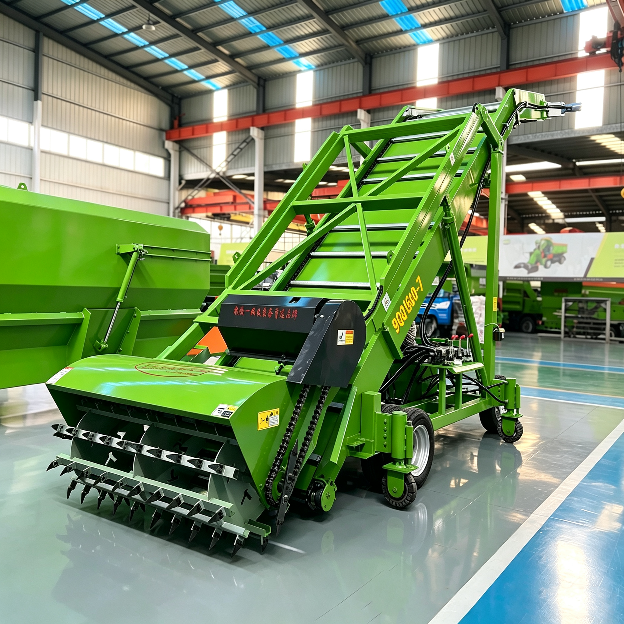 Compact Electric Silage Loader Reclaimer Silo Cutter Harvest Equipment