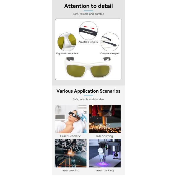 LASER LASER Laser protective glasses certified laser protect glasses laser lenses protect laser laser protector laser protective 532 laser protection glasses 190-510nm laser protective glasses
