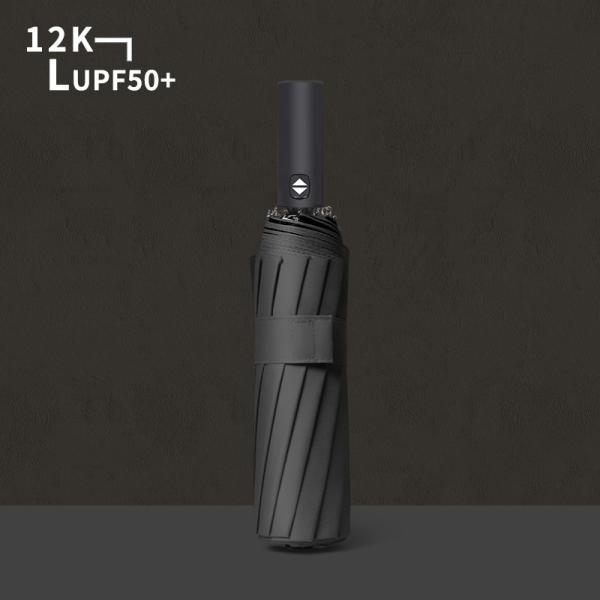 Automatic Folding Sun Umbrella with Dual Purpose Sunshade and Rain Protection Function