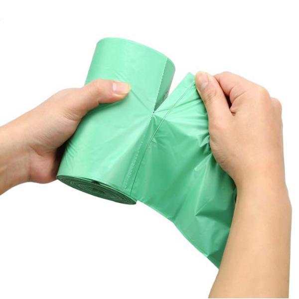 Vente en gros de 100% d'amidon de maïs biodégradable durable sur mesure imprimé haute cuisine compostable poubelle poubelle pour déchets alimentaires