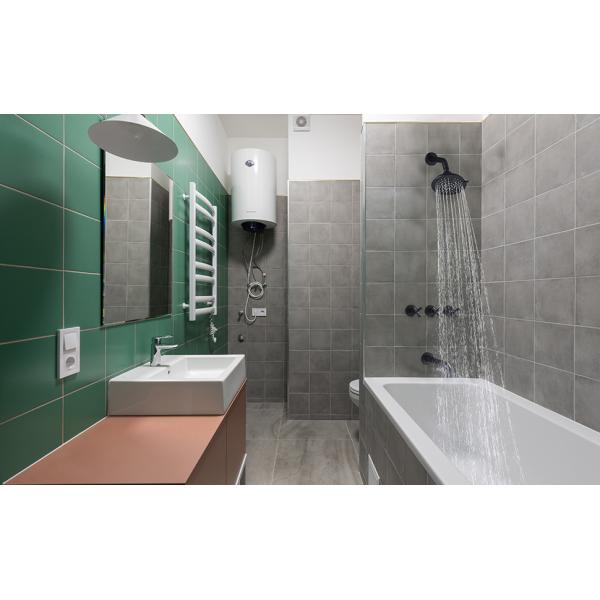 Matte Black Rotatable Zinc Shower Head Spout Tub And Shower Trim Kit With Valve