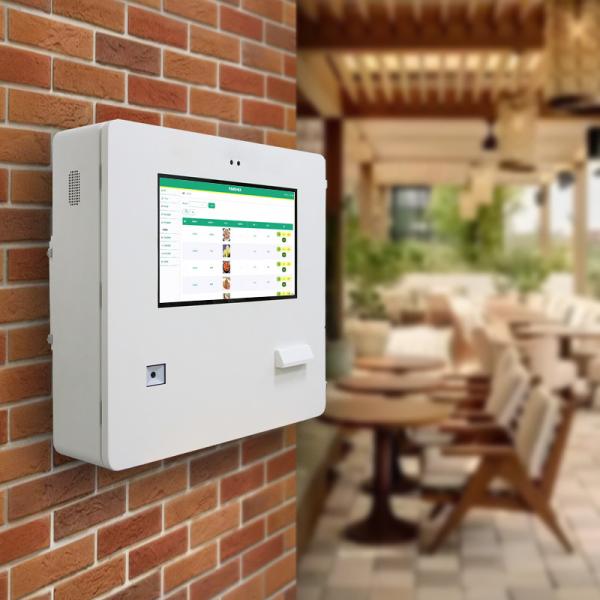 21.5 paysage IP65 imperméable à l'eau 1500nits écran tactile haute luminosité machine de paiement kiosque avec imprimante QR code scanner imprimer le logo