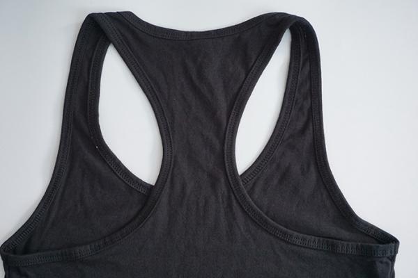 Soft Womens Cotton Tank Tops , Breathable Women'S Black Racerback Tank Top
