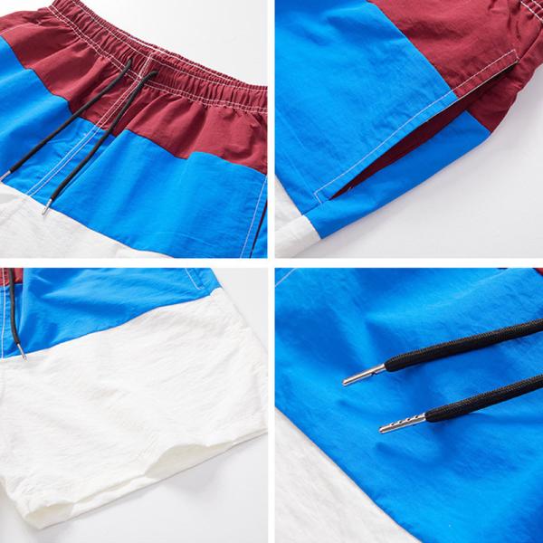 Customized Quick Drying Mens XXL Golf Shorts Color Block Swim Shorts OEM