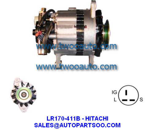 LR170-411 LR170-411B - HITACHI Alternator 12V 70A Alternadores
