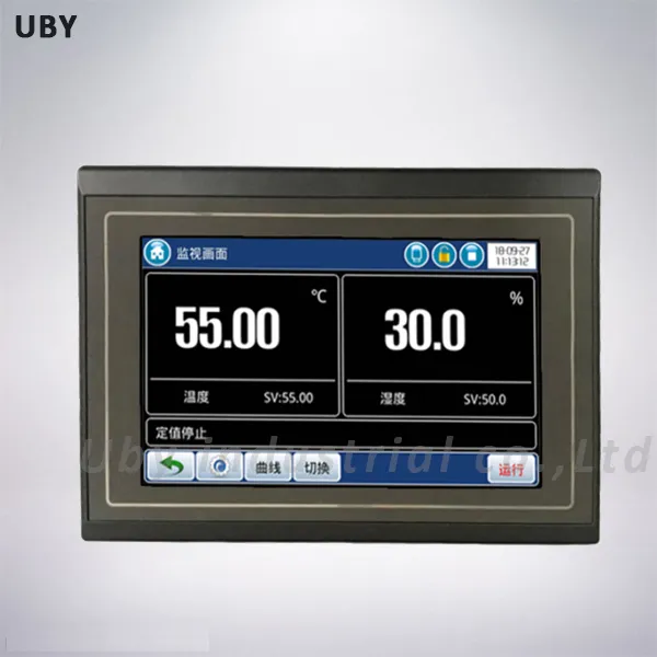 Temi970 7-inch Touch Screen Digital Temperature and Humidity Controller with ±0.2℃ Accuracy and 24 Program Groups