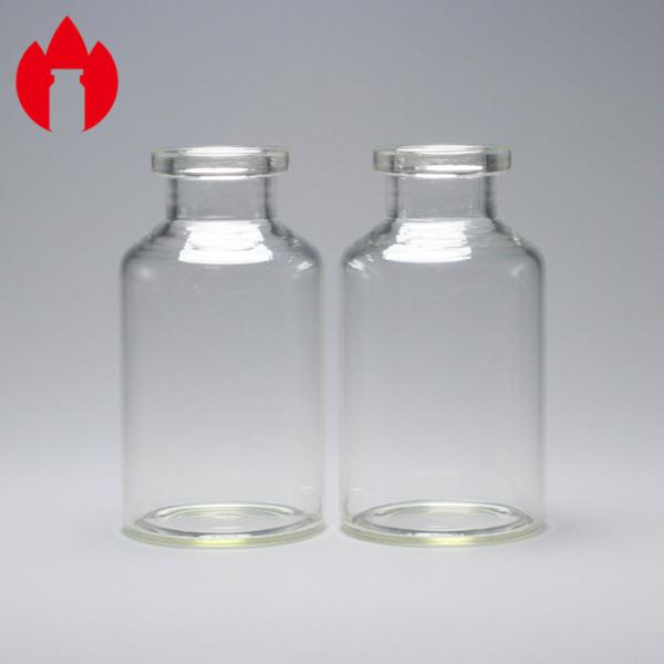 ISO Standard 20ml Transparent Injection Medicinal Glass Tube Vial