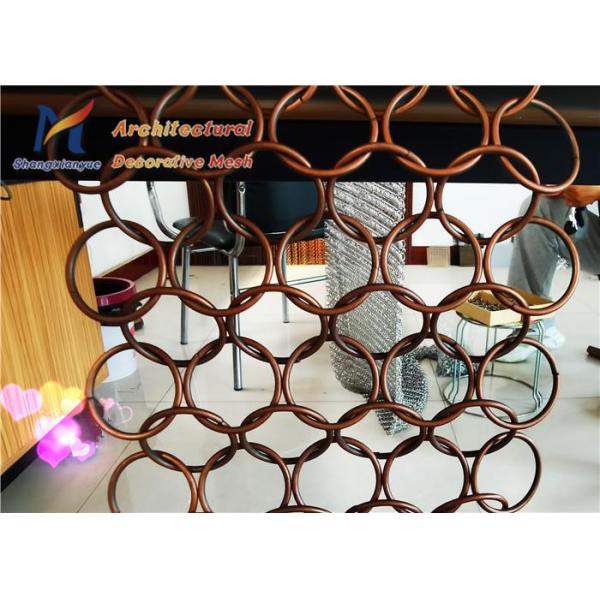 Antique Brass Ring Mesh Fabric