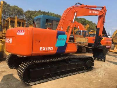 o peso 12T usou a máquina escavadora da esteira rolante de Hitachi Ex120-3 CE da garantia de 1 ano aprovado