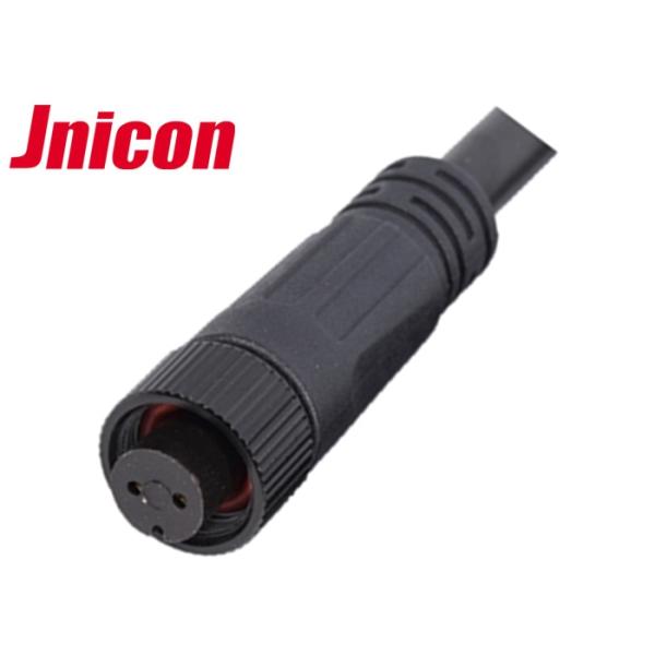 Jnicon M12 Waterproof Wire Connectors , Waterproof 2 Pin Male Cable Connector