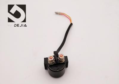Screw Contact Method Black Motorcycle Starter Relay Two Connector AKT 110 Type