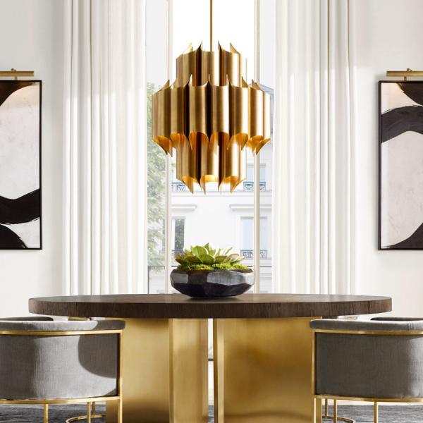 Post Modern Light Luxury All Copper Classic Chandelier Hotel Clube Quarto de Dormitório Villa Pendente Luz