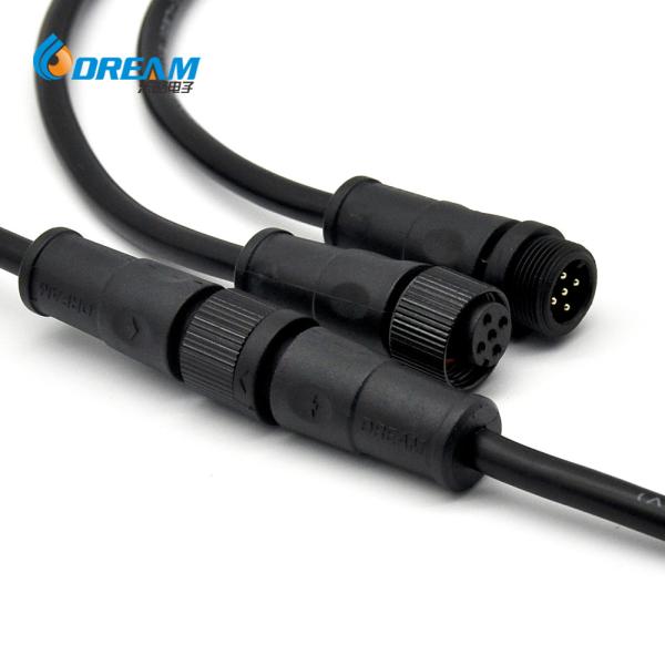 IP67 Waterproof Cable  250V 5A M16 5 Wire Waterproof Cable Connector
