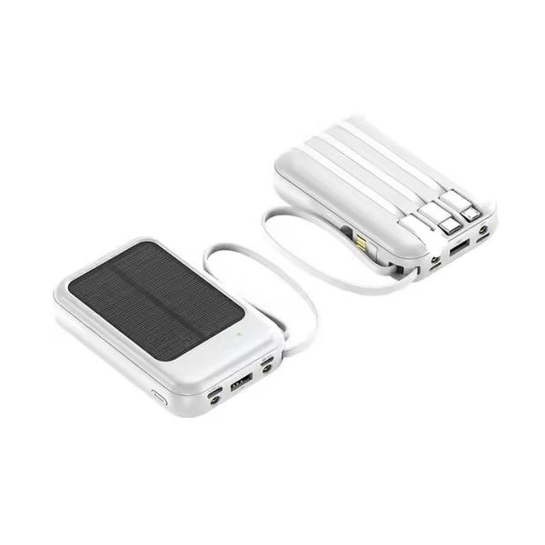 Micro USB Solar Wired Power Bank 10W Mini Compact Portable Charger Outdoor Battery