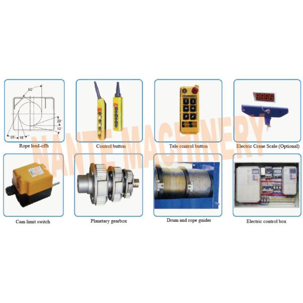 SH Series Electric Wire Rope Hoist with 10 - 20 t Unitized Capacity CE