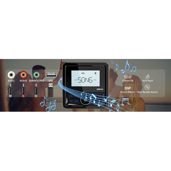 Waterproof Boat Audio Marine Stereo Digital Marine Grade Player FM AM Boat Car MP3 Player