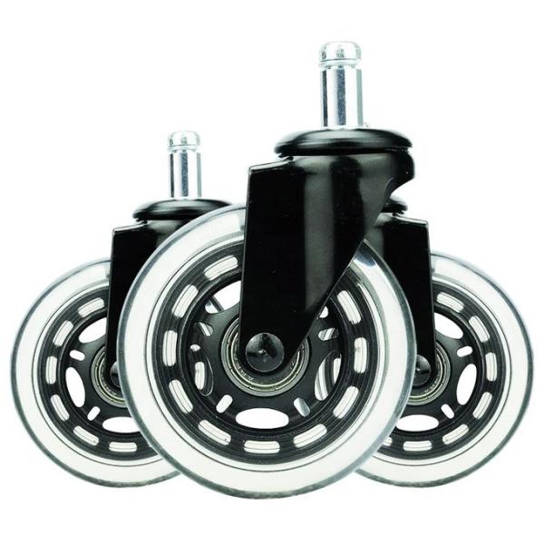 Рицинус колеса PU рицинуса стула офиса всеобщего шарнирного соединения стула молчаливый 2,5 дюйма