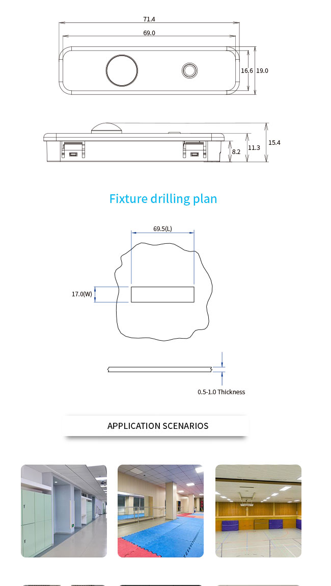 IOT PIR Dimming BLE Motion Sensor для светодиодной панели HNB135PIR