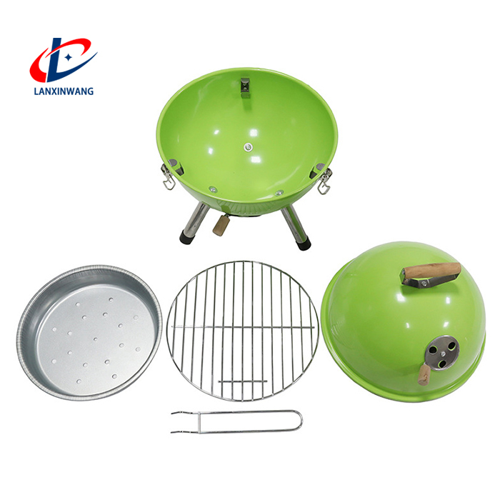 Portable Apple Shaped Custom Barbecue Grill for Picnics Barbecues