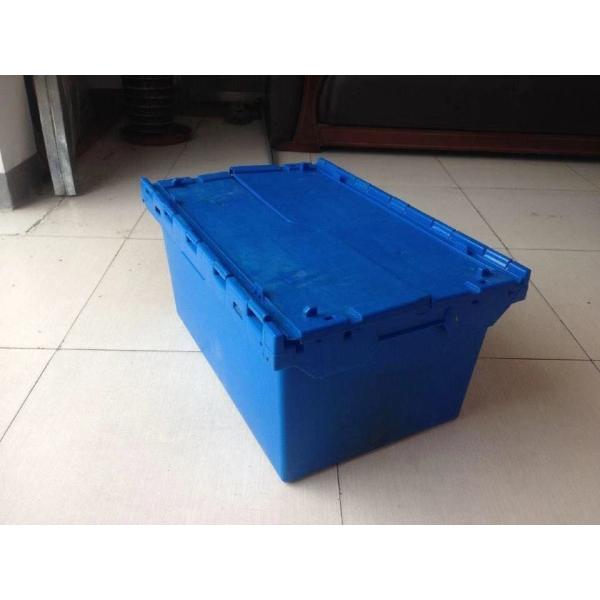 Transparent Foldable Plastic Crates 600*400*360mm Solid Box Style for Stackable Storage
