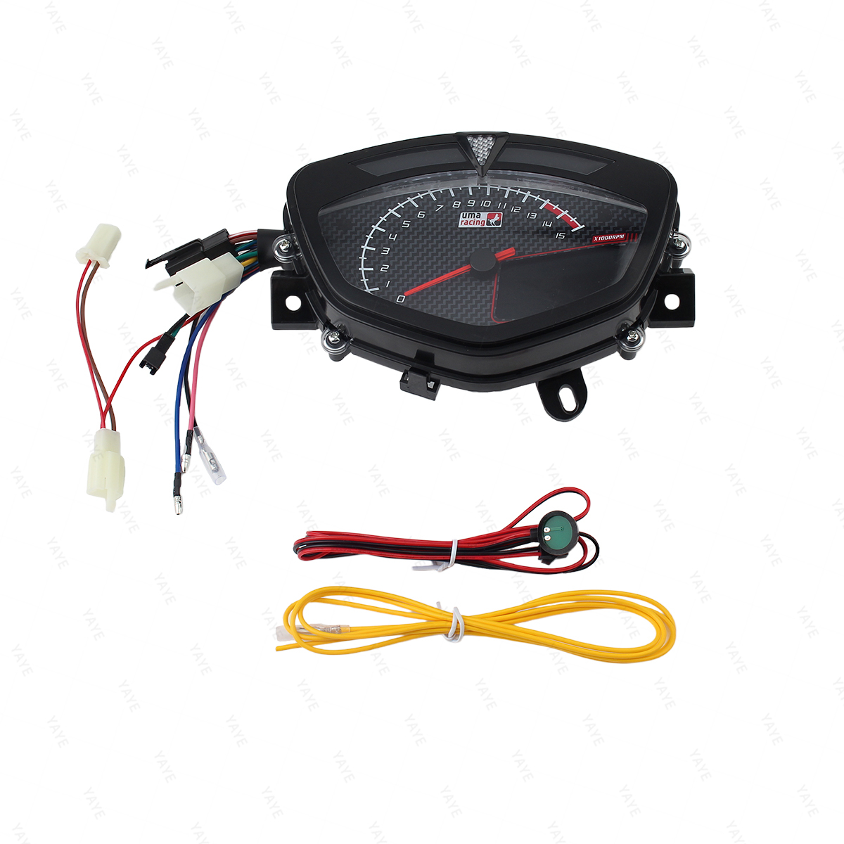 Motorcycle odometer, motorcycle LCD RPM speedometer, motorcycle tachometer/multi-color display. For Y135 LC V1/Jupiter MX Sniper.