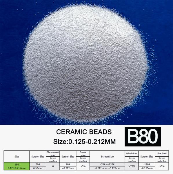 grânulo B80 cerâmico de 0,125 a de 0.212mm que sopra o bom Sphericity material