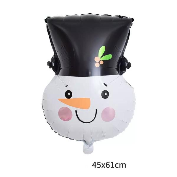 Doces por atacado do balão do bastão da folha da árvore de Natal do balão da folha de alumínio de vara de passeio do boneco de neve da árvore de Natal