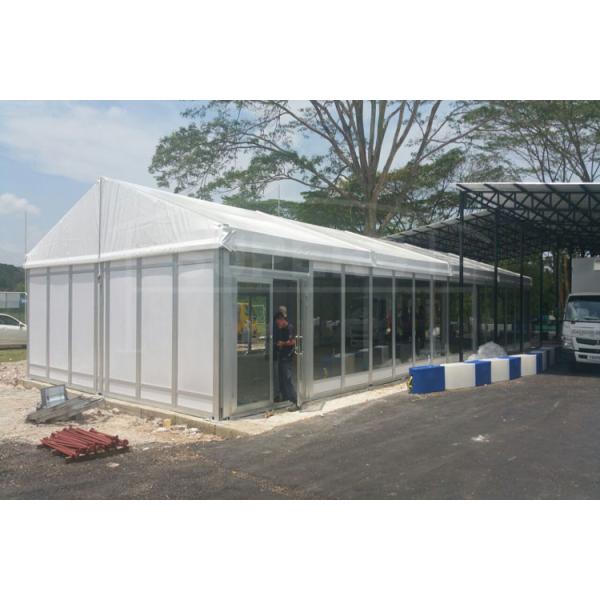Clear Span Large Transparent Glass Wall Outdoor Marquee Tent Weather Resistant