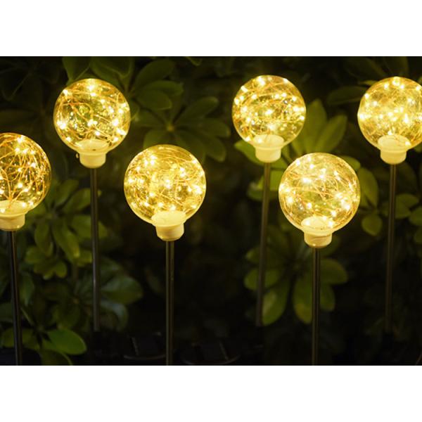 Solar Copper wire ball lights Garden Decoration Plugin Ground Lamp Lawn Lamp