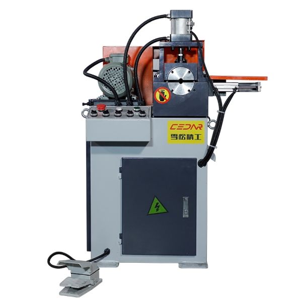 Cedar XS-80AC Pneumatic Single Head Chamfering Machine English Wheels for Efficient Metal Tubes and Bars Processing