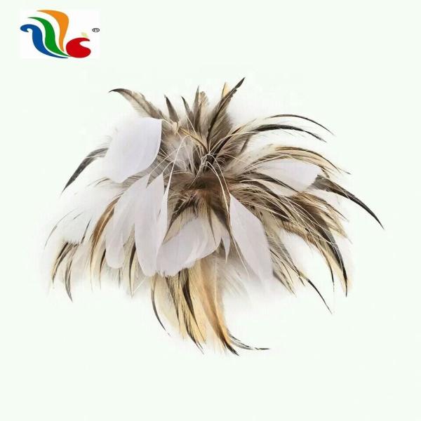 15 * 30cm Hackle And Goose Feather Montes With Wire, Flower Feather Headband (Montagens de penas de ganso e ganso com arame, faixa de penas de flores)